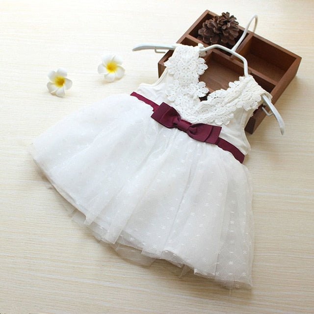 1 Year Birthday Party Dress Infant Girl Summer Sleeveless Dresses