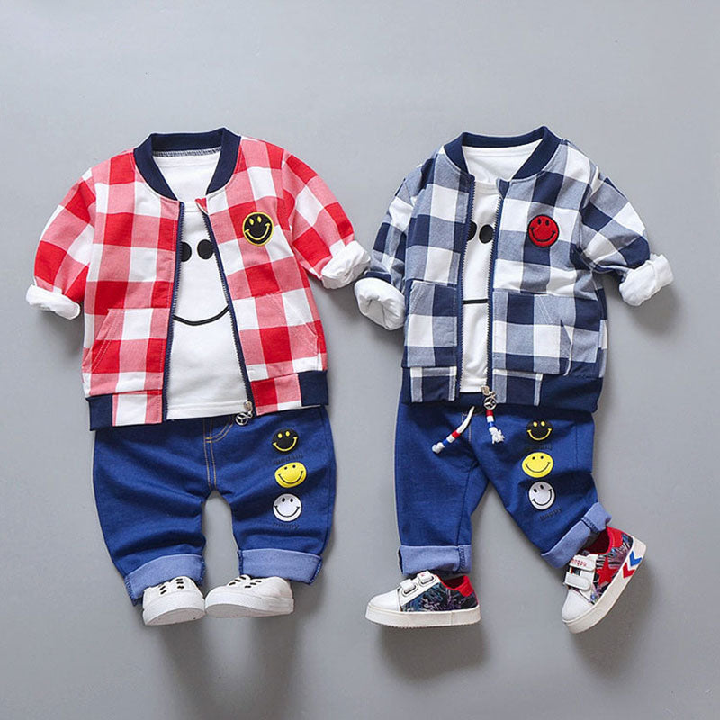 baby clothes boy outfits set outerwear + tops t-shirts + jean pants Baseball sports suit for babies newborn suit baby cloth sets