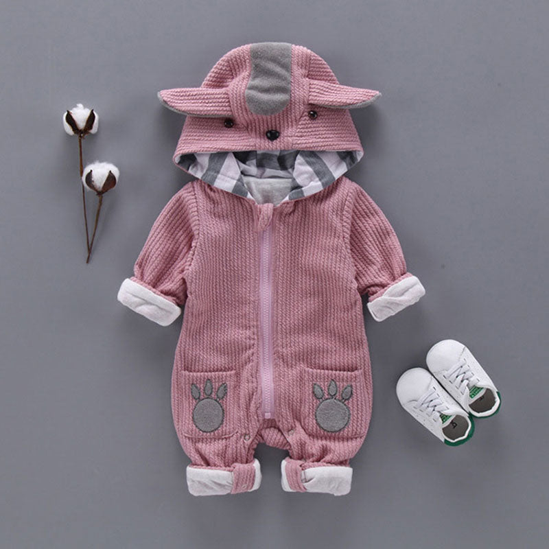 Autumn baby boys girls clothing outfits casual hooded jumpsuit jacket set